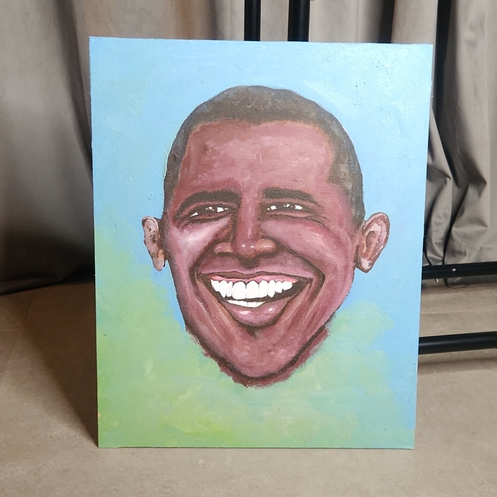 "OBAMA" Acrylic on canvas 16x20
